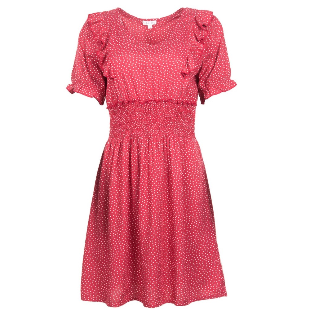 Vintage Reproduction Red Polka Dot Circus Dress